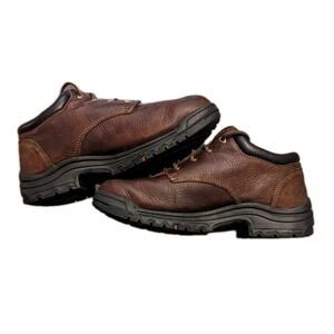 Timberland Pro Titan Brown Leather Shoe-boots Size 10 W Water & Oil‎ Resistant